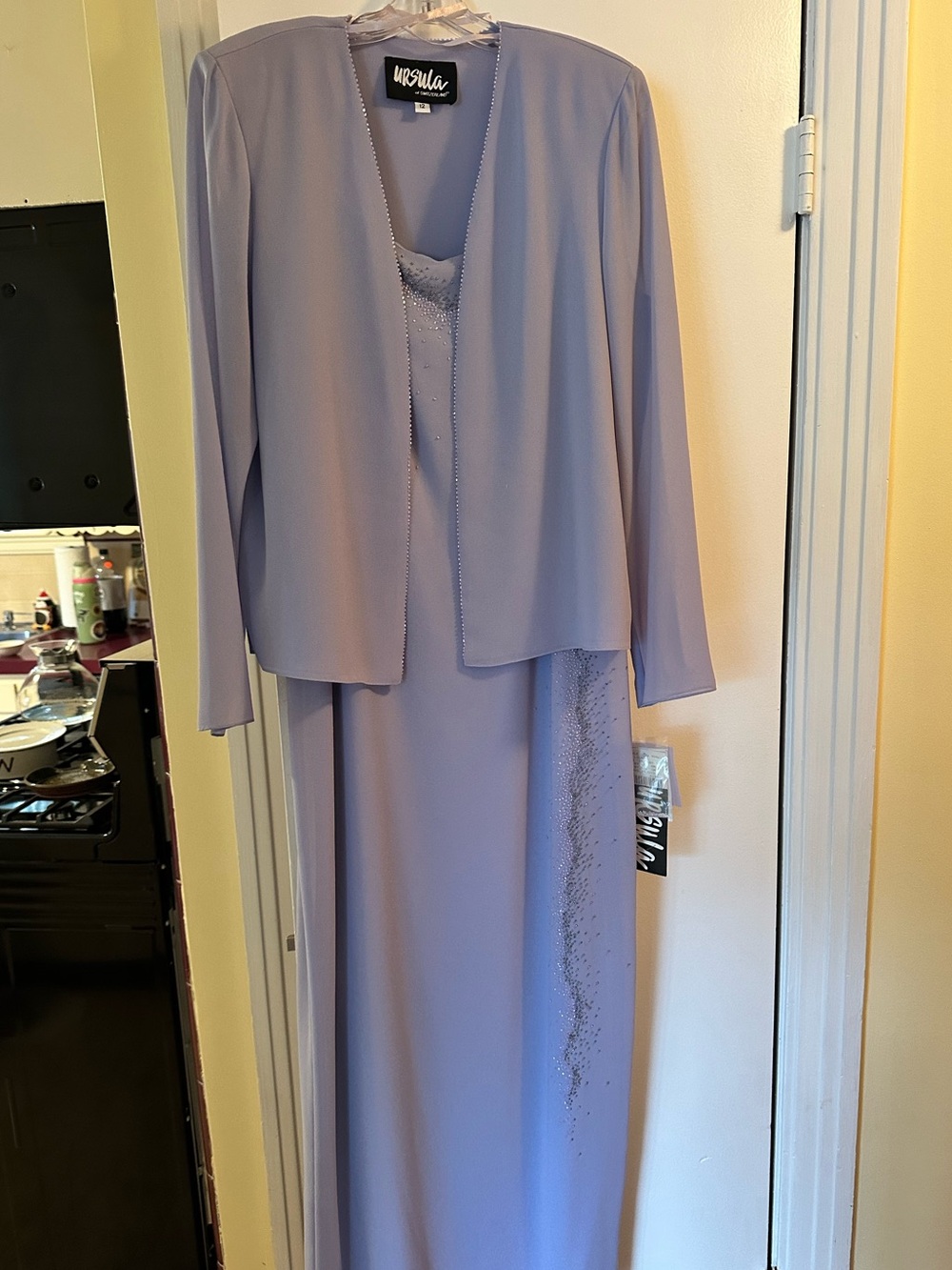 Ursula of Switzerland Lavender Evening Dress with Jacket